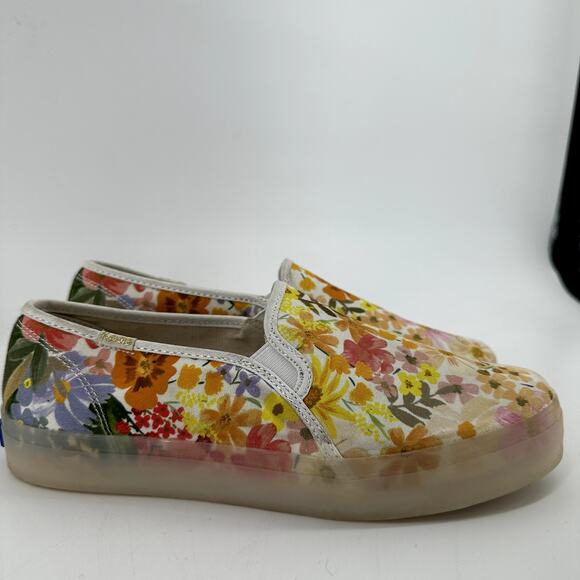 Keds x Rifle Paper Co Double Decker Sneaker Slip-On Floral Softerra Marguerite 8 - Picture 3 of 8